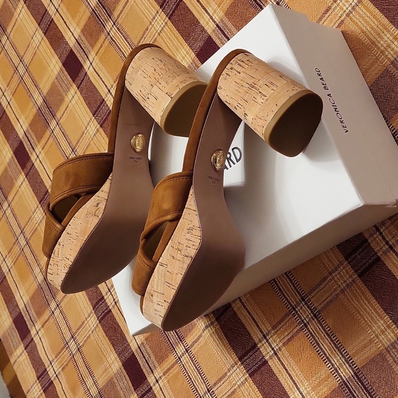 🆕️Veronica Beard Dory sandals, caramel - Picture 5 of 12